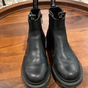 Dr Martens 2976 Leather Chelsea Zipper Ankle Boots - Black size 7 -$FIRM$